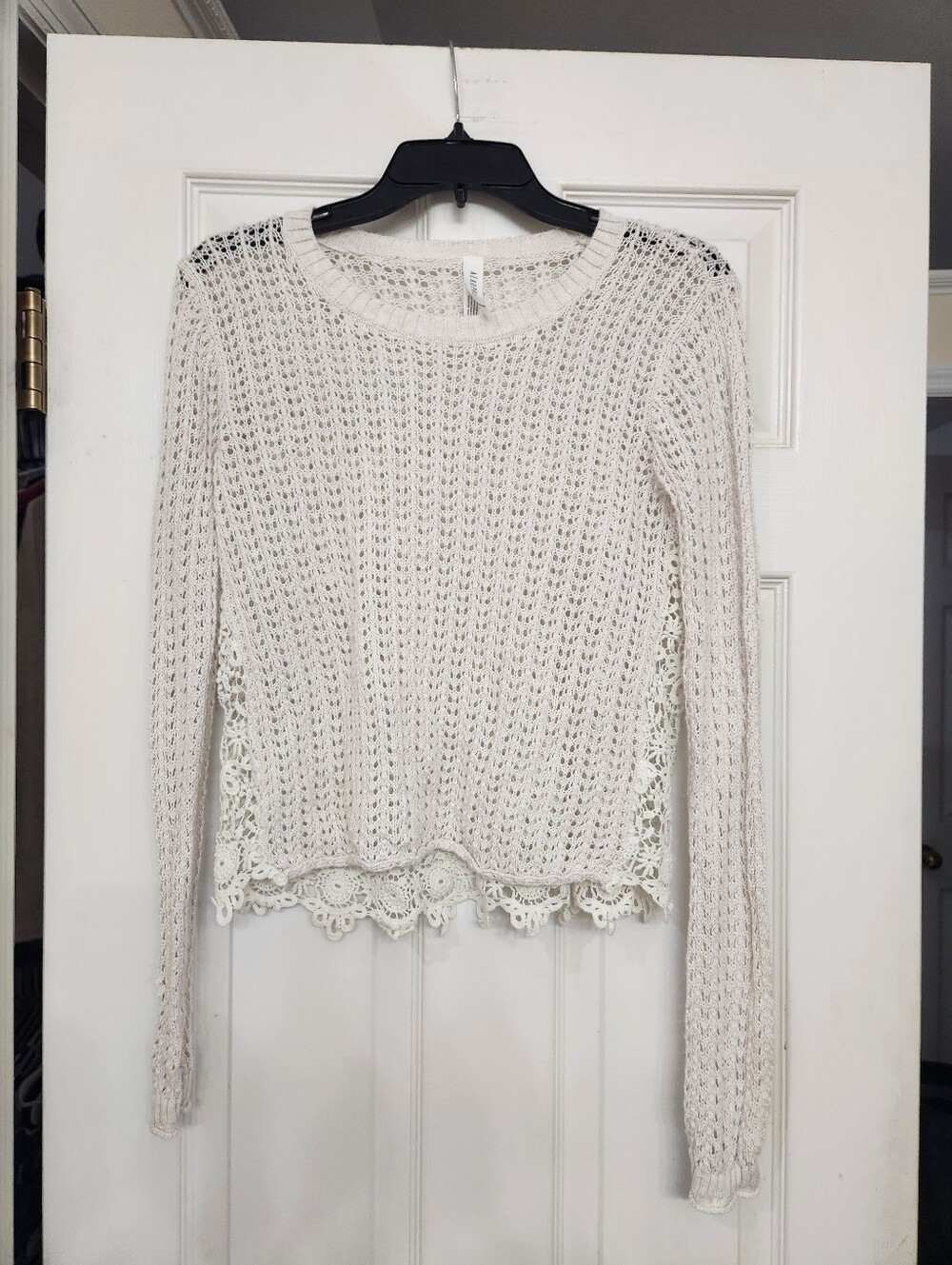 Aeropostale Crochet Knit Sweater